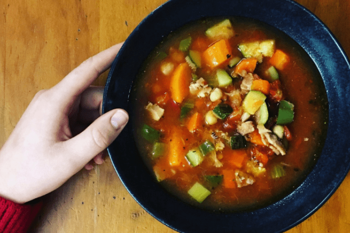 Bowl of lentil soup