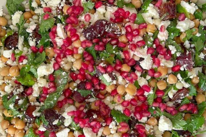 Minty pink couscous salad