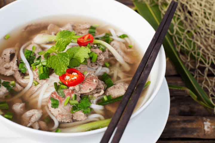 Rare beef pho