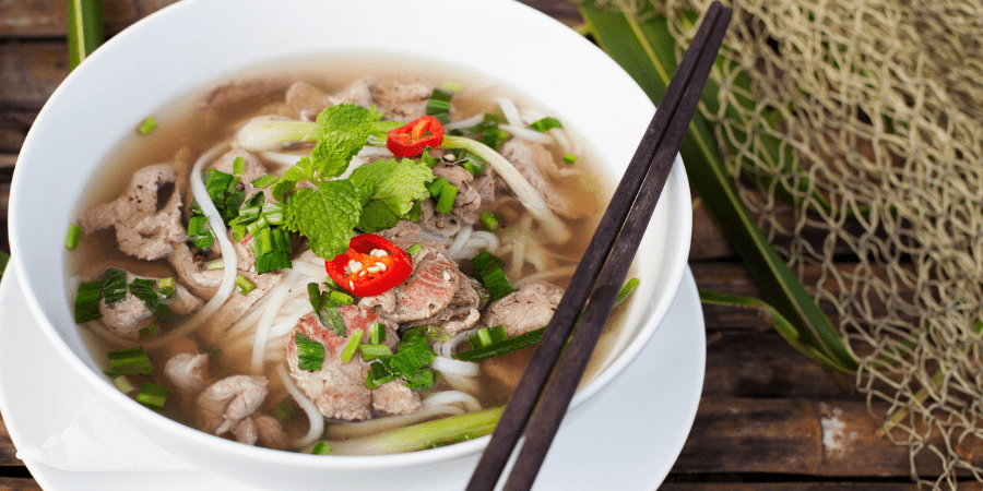 Rare beef pho